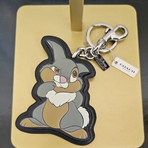 Disney x Coach Thumper Bag Charm NWT